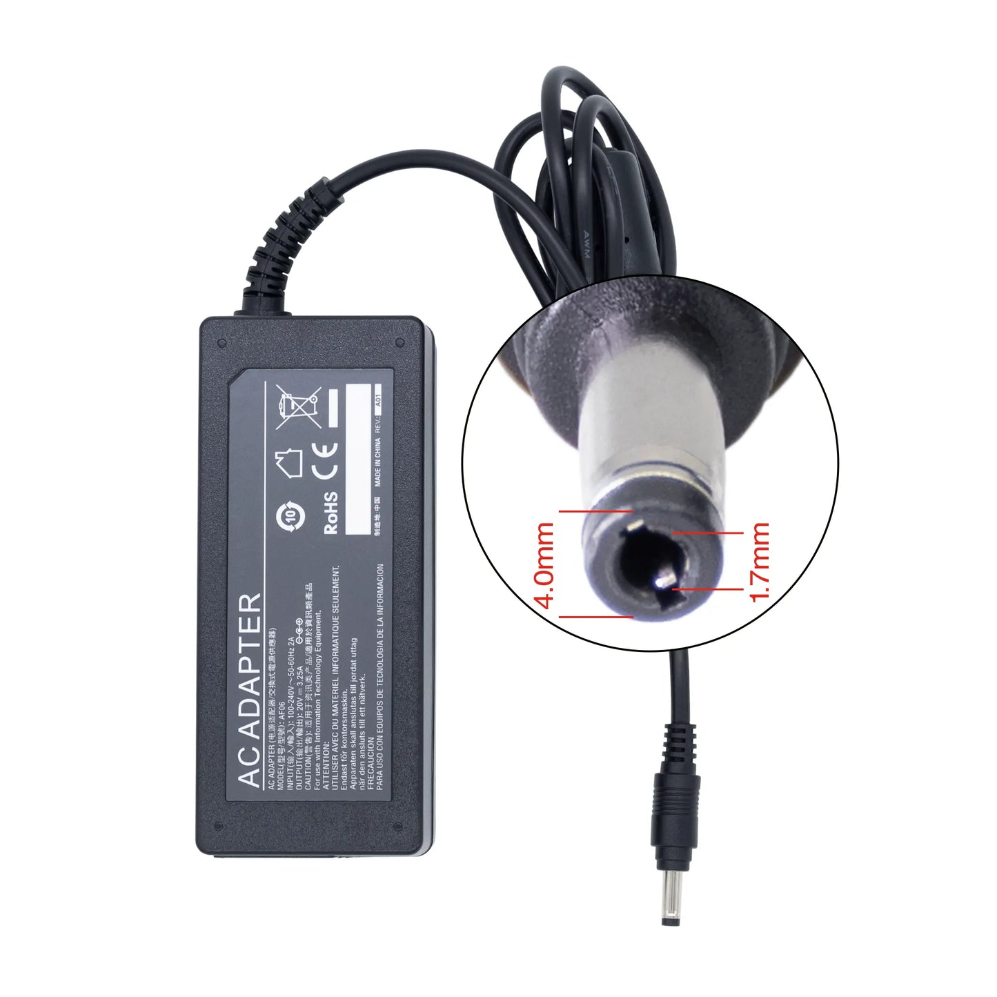 Cargador Lenovo 20V 3.25A Punta Ideapad